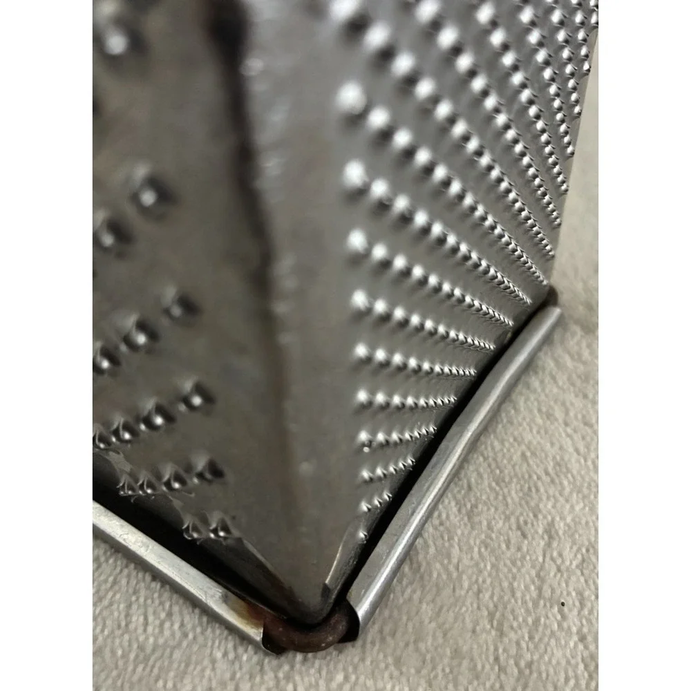 Vintage Bromwell Stainless Box Cheese Grater‎ Shredder Michigan City IN *flaw